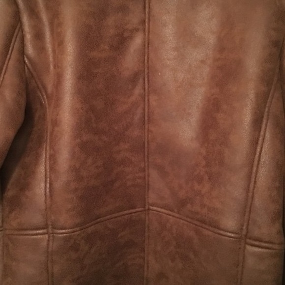 Vintage leather fur jacket - Picture 4 of 4